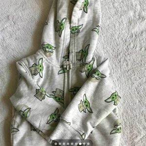 Star Wars Baby Yoda Zippered Hoodie